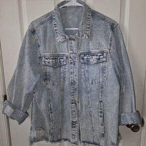 EVALESS Women's Denim Jacket XXL